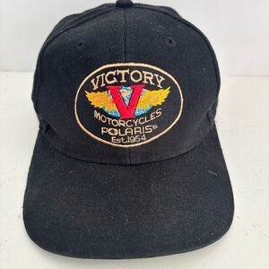 Victory Motorcycles Polaris Snapback Hat – Black – Made in USA